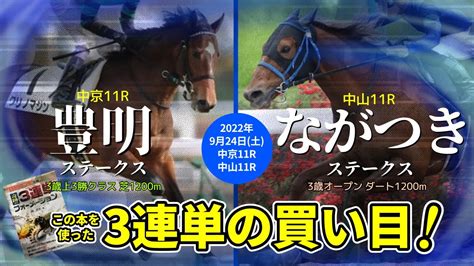 2022924土、中京11r【豊明ステークス】中山11r 【ながつきステークス】の日刊コンピ指数による3連単の買い目 競馬動画まとめ