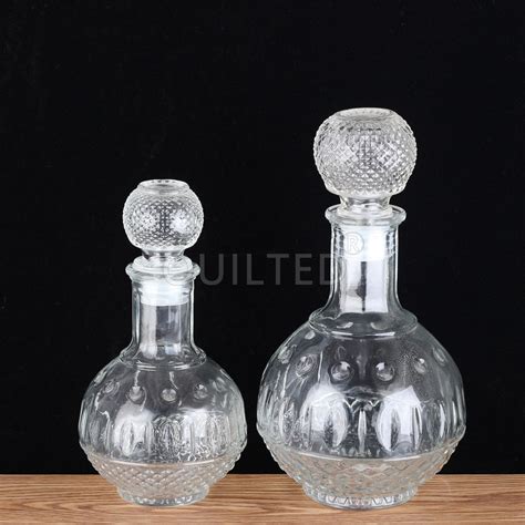 China 500 Ml Glass Liquor Whisky Decanter With Airtight Globe Stopper Manufacturer And Company Qlt