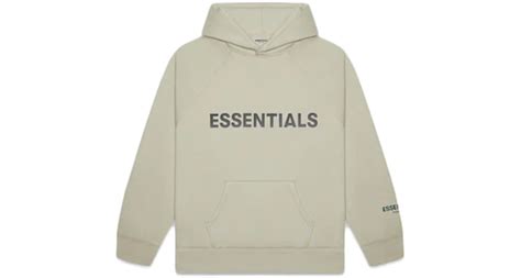 Fear Of God Essentials 3d Silicon Applique Pullover Hoodie Dark Slatestretch Limoblack Ss20