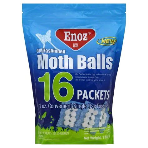 Enoz Old Fashioned Moth Balls Resealable Pack Oz Packets Lb