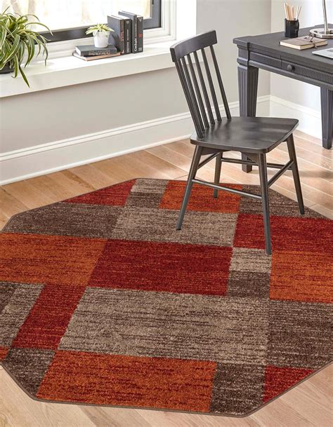 Multicolor 7' 10 x 7' 10 Equinox Octagon Rug | Rugs.com