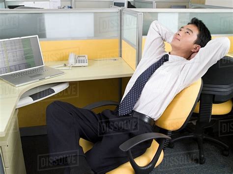 Office Worker Taking A Break Stock Photo Dissolve