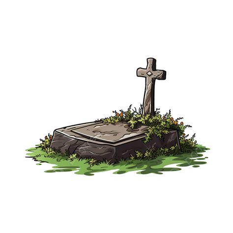 Grave Clip Art Grave Graveyard Halloween Png Transparent Image And