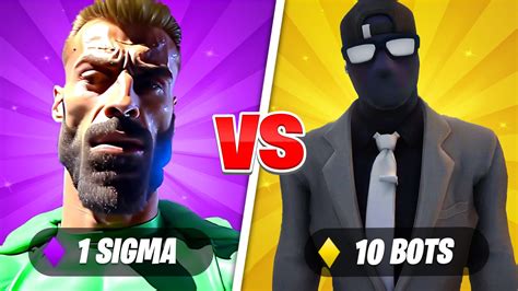 1 Sigma Vs 10 Bots 🐐 1897 6388 1198 By Sp4nky Fortnite Creative Map