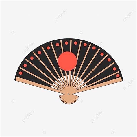Japanese Fans Hd Transparent Black Japanese Fan Illustration Black