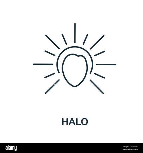 Halo icon. Simple element from religion collection. Creative Halo icon ...