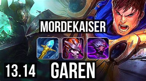 Mordekaiser Vs Garen Top Quadra Solo Kills Winrate Euw