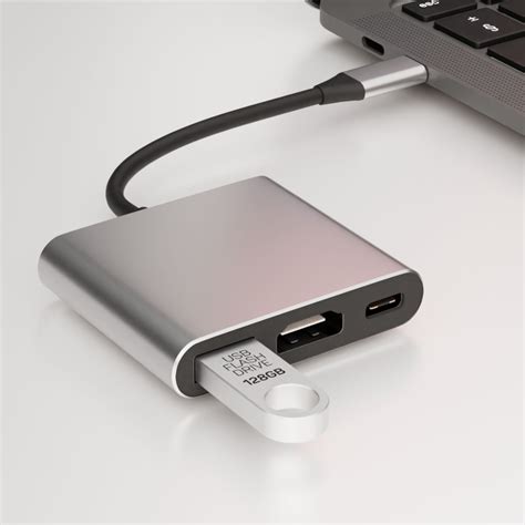 Переходник usb hub 3 в 1 USB разветвитель type c hdmi док станция