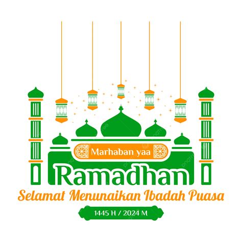 Ramadan Greeting Template Logo Vector Ramadan Fasting Month Saying