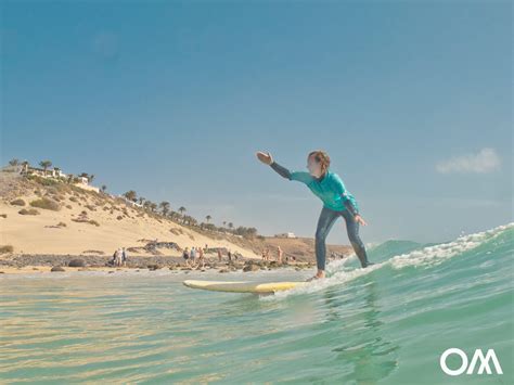 Surfing in Esquinzo on the east coast of Fuerteventura