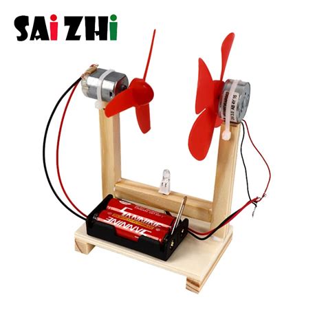 Saizhi Diy Creative Wind Turbine Model Kits Kid Science Experiments