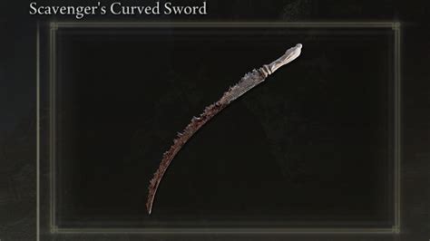 Elden Ring How To Get The Scavenger S Curved Sword The Nerd Stash