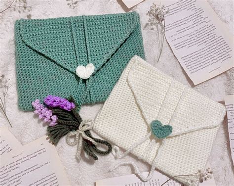 Custom Crochet Love Letter Book Sleeve Made To Order Etsy