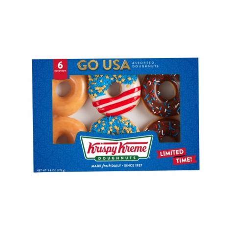 Krispy Kreme® Go Usa Assorted Doughnuts 6 Ct 98 Oz Frys Food Stores