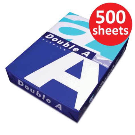 Double A Paper 80gsm A4 Size 1 Ream 500 Sheets Shopee Malaysia