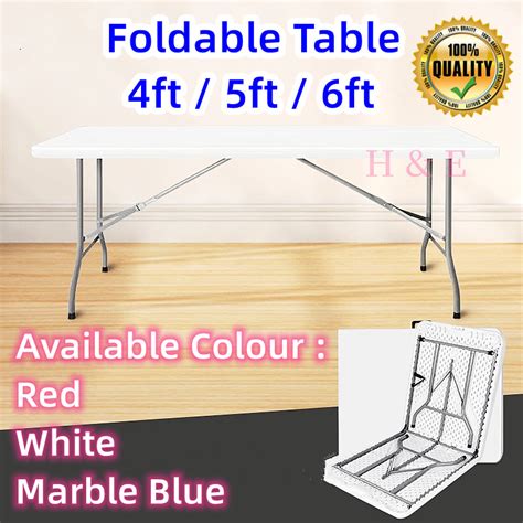 Ft Foldable Banquet Table Event Catering Hall Buffet Folding