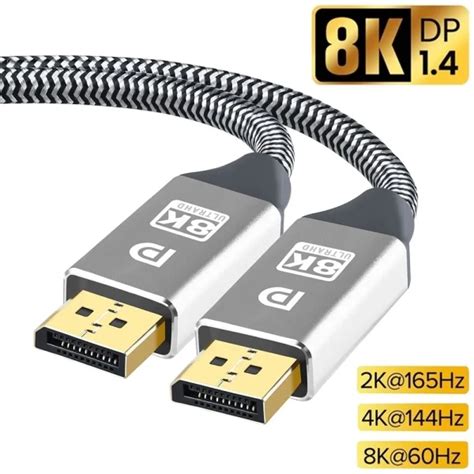 Dropship 8K DisplayPort 1 4 Cable DP Extension Cord Two Way Hight Speed