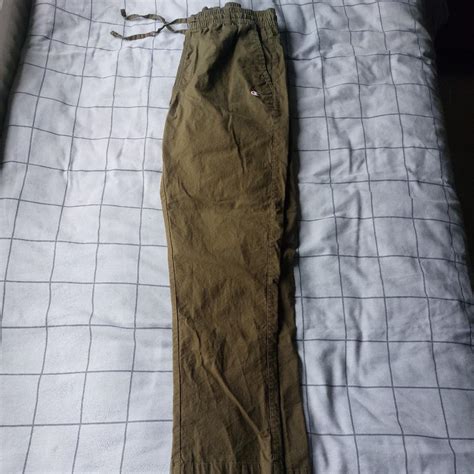 Champion Khaki Vintage Trousers Lightweight Depop