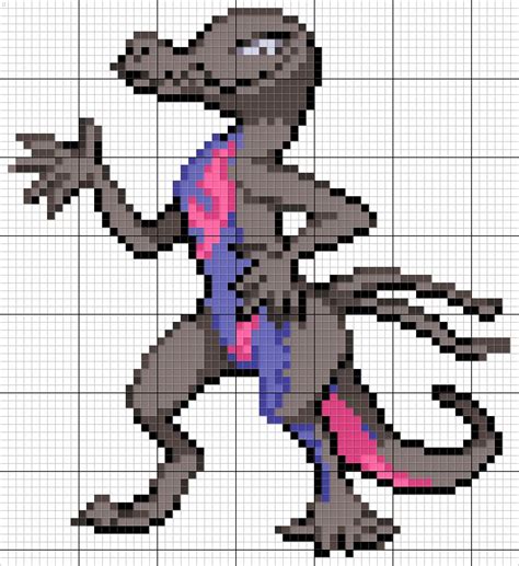 Salazzle Pokemon Pixel Art Pattern Pixel Art Pokemon Pixel Art