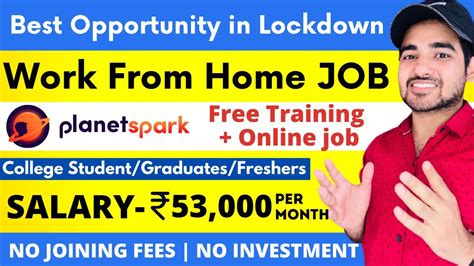 Planetspark Work From Home Jobs Free Training Fresher Latest Jobs