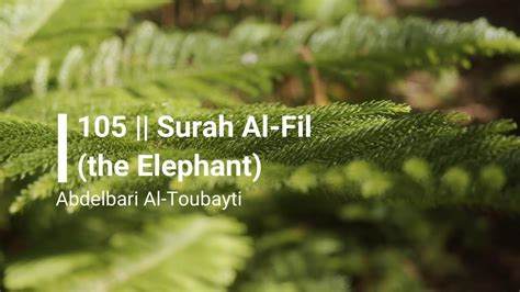 SURAH AL FIL THE ELEPHANT 105 Beautiful Quran Recitation By Abdelbari Al