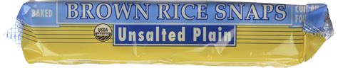 Edward Sons Brown Rice Snaps Unsalted Plain With Organic Brown Rice