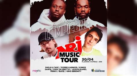 Pierre Garnier Kungs Dadju Tayc Santa Au NRJ Music Tour De