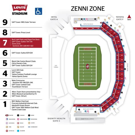 Levi S Stadium Parking Map - World Map