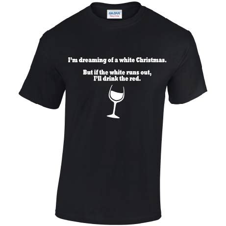 Christmas Tee – Wine Slogan – OHM Clothing