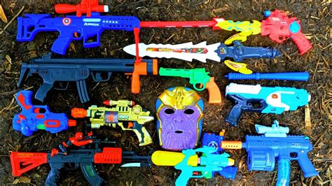 Mencari Tembak Tembakan Sniper Gun Spiderman Gun Ak Nerf Gun