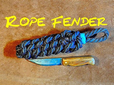 How To Make A Rope Side Fender Paracord Tutorial Decorative Knots