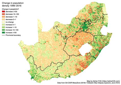 Population Density Map Of Africa