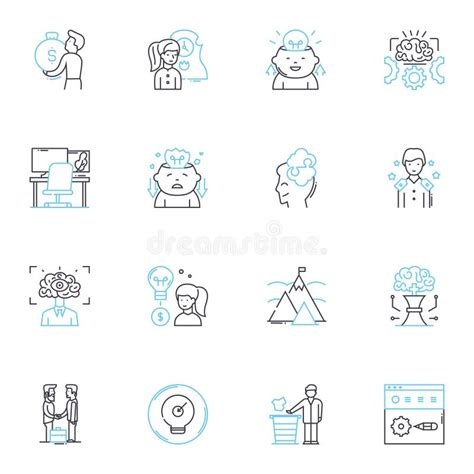 Marketing Satisfaction Linear Icons Set Engagement Conversion