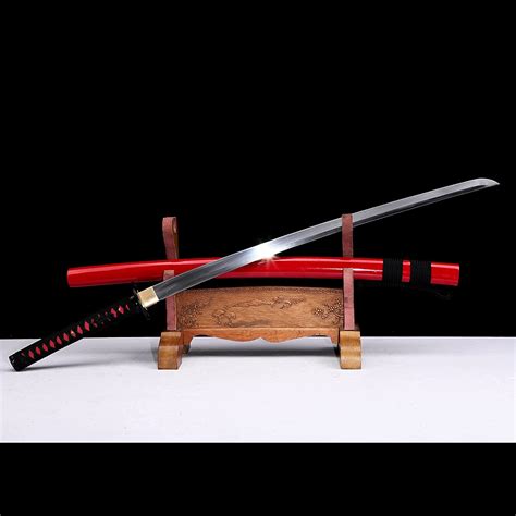 Full Tang Kill Bill Hattori Hanzo Katana Sword Red Japanese Steel Is