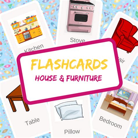 Home And Furniture Flashcards English4good Vocabulary Practice