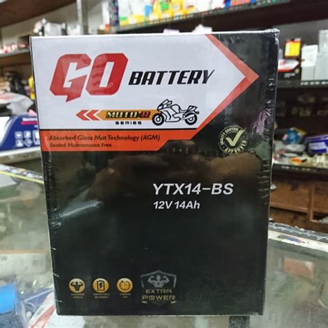 Jual Go Battery Ytx Bs Ah Aki Motor Moge Sport Honda Cx Vf Cb Xz