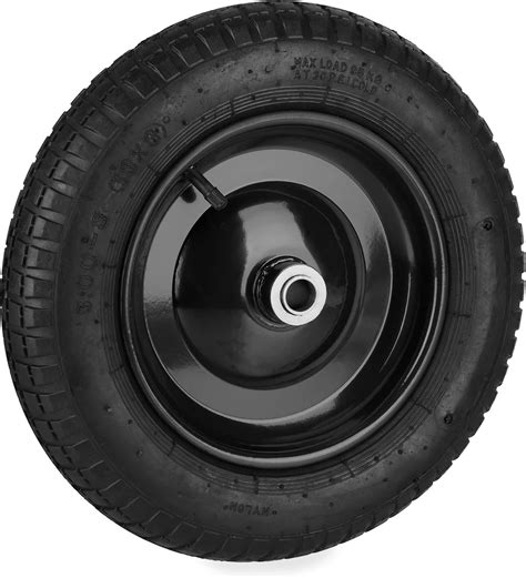 Relaxdays Wheelbarrow Tyre 3 00 8 Pneumatic Spare Wheel Steel Rim