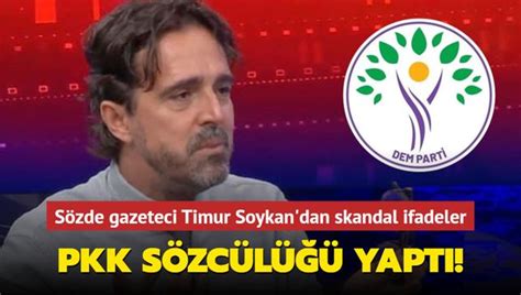 Sözde Gazeteci Timur Soykan Halk TV de PKK sözcülüğüne soyundu Kayyum