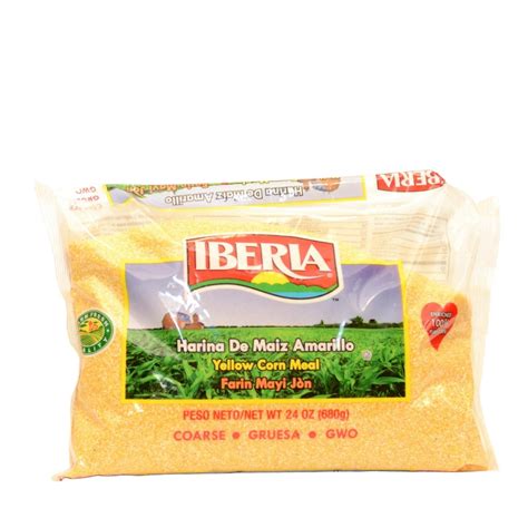 Yellow Cornmeal Coarse 24 Oz Iberia Plata Grocery