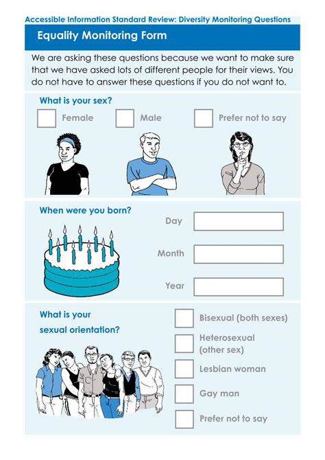 Pdf Equality Monitoring Form Nhs England · Thank You For Completing These Diversity