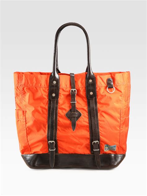 Polo Ralph Lauren Canvas Yosemite Tote In Orange Lyst