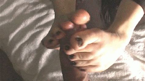 Mrs M Black Nails Footjob Second That Night Soles 4 You