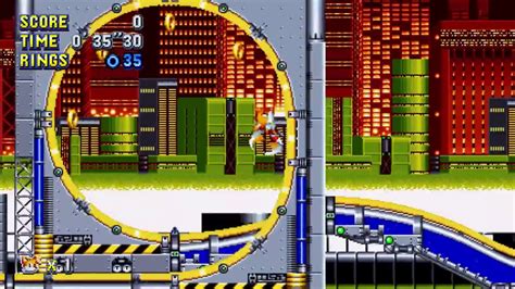 Sonic Mania Chemical Plant Zone Act Tails Hd Youtube