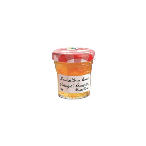 Mini Pot de Confiture Marmelade Orange Amère Bonne Maman 30gr Les mini