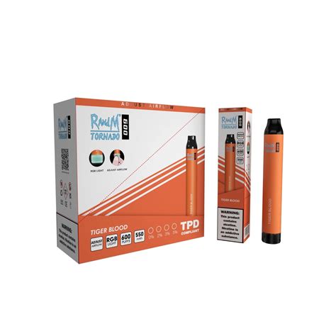 Original Disposable Vape Pen Randm Tornado 600 Puff Tpd 0 2 3 5