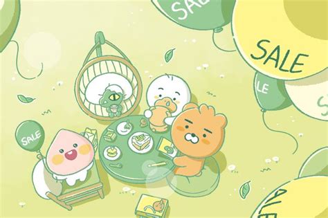 Kakao Friends 카카오프렌즈 일러스트레이션 웹디자인