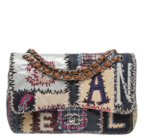 Chanel Jumbo Flap Bag Limited Edition Patchwork Multi Color Baghunter