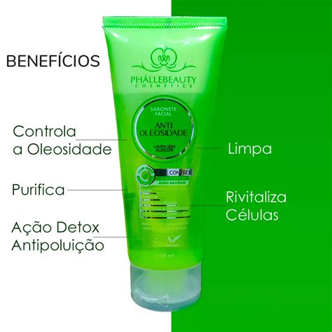 Sabonete Facial Antioleosidade Ph Llebeauty Charmer