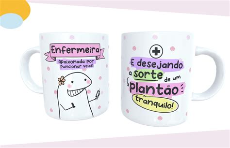 Caneca De Cer Mica Flork Profiss Es Enfermeira Elo