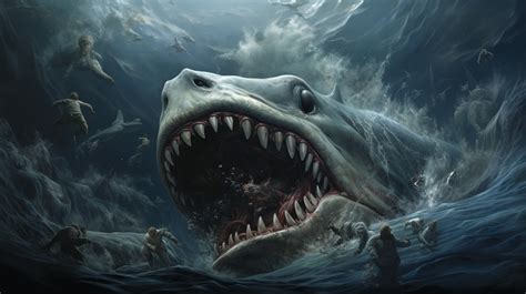 Artstation Shark And Tsunami